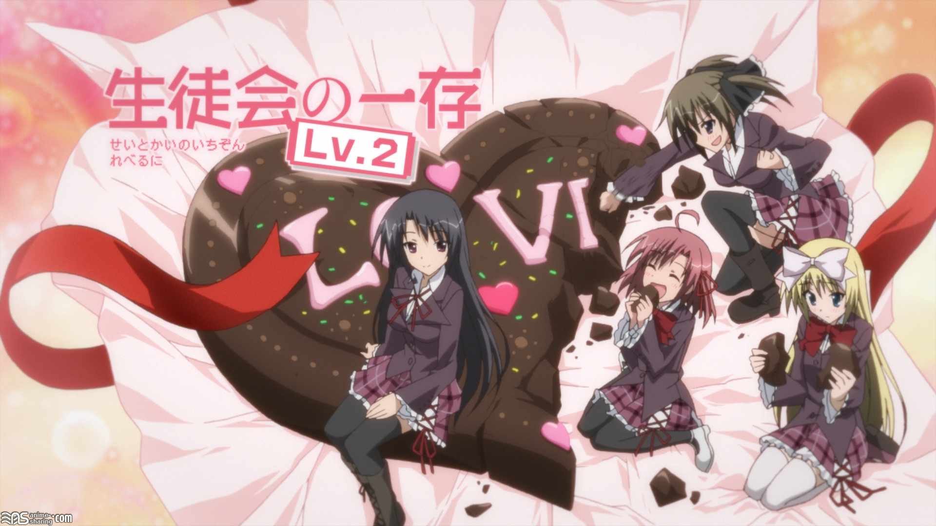 Wallpaper Seitokai No Ichizon Lv 2 Watasu Seitokai Bd Utw 1080p For iPhone